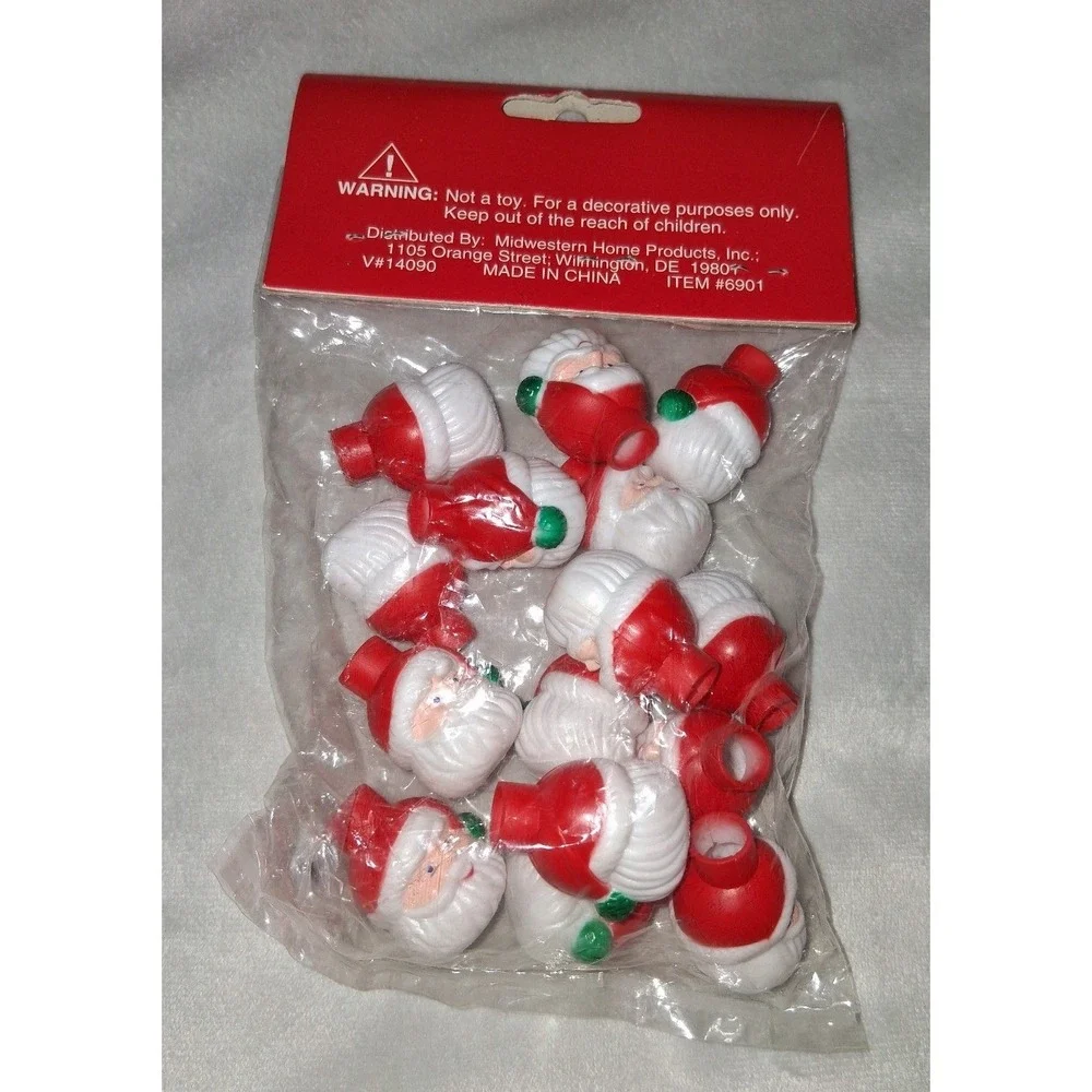 Holiday Traditions 15 Santa Mini Christmas Light Covers Midwestern Home Products